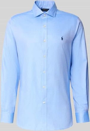 Polo Ralph Lauren Slim Fit Business-Hemd mit Kentkragen in Bleu, Größe 38