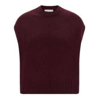 Be You 9040 Vest - female - Be You - Round-neck Knitwear - Red - M - Knitwear