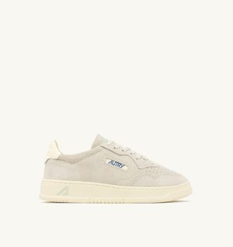 Autry MEDALIST LOW SNEAKERS IN MARBLE AND OFF WHITE SUEDE