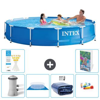 Intex Piscina Con Estructura Redonda - 366x76 Cm - 7-piezas S220