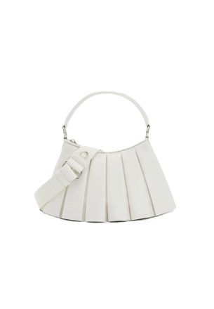 Lacoste White Lenglen Leather Shoulder Bag