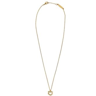 Ferragamo Necklaces, female, Yellow, Size: ONE SIZE Twisted Gancini Necklace