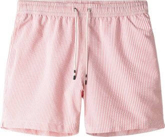 Hartford Swim Seersucker Stripe - Heren - Strandmode - Rood - XL - Badmode