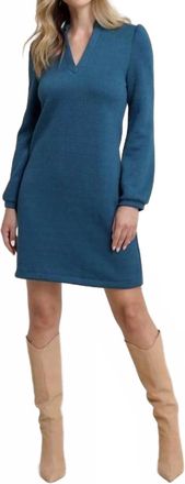 Southern Tide Oren Quilted Dress In Teal Haze