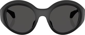Moncler Futuro Dark Grey Round Unisex Sunglasses ME8005 500687 51