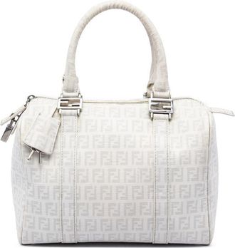 Fendi Pre-owned Fendi Zucchino Coated Canvas Boston Bag Ladies ROBGDWA6QPNHRXOX