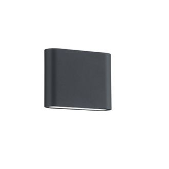 Trio Aplique Rectangular Thames Ii Led Doble Emisi&oacute;n Ip54 Antracita L11 Cm Lighting