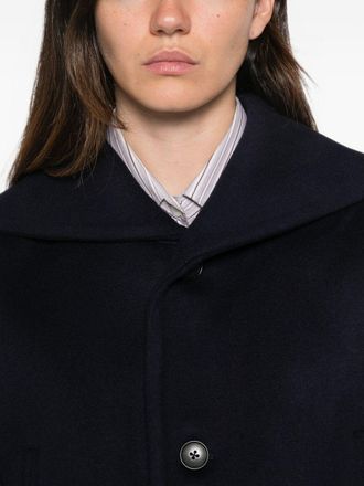Nicholson & Nicholson Felted Wool Sailor Collar Jacket - Navy