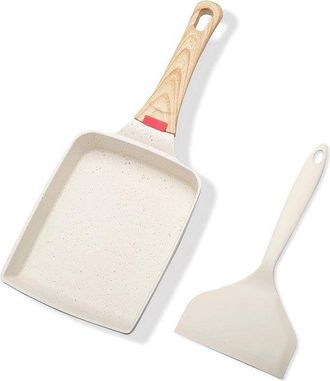 OEM Sart&eacute;n Para Tamagoyaki Con Revestimiento Antiadherente Y Esp&aacute;tula De Silicona Para Preparar Tortillas Japonesas Perfectas