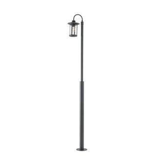 Lindby Farola exterior de aluminio negro