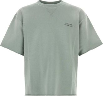 Golden Goose Journey Garment-Dyed T-Shirt - Heren - T-shirts - Groen - S - Katoen - Tops