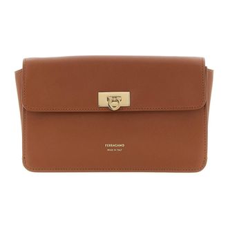 Ferragamo Dames, Tassen, Bruin, Maat: ONE Size Leer