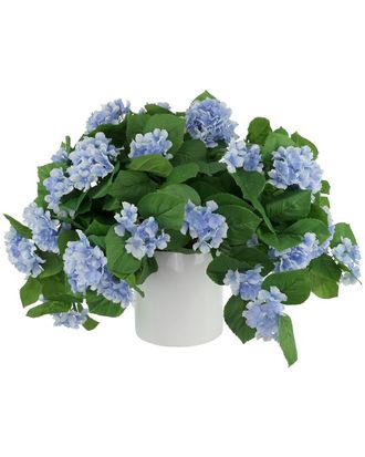Creative Displays Inc. Outdoor Uv Hydrangeas Arranged In Fiberstone Pot