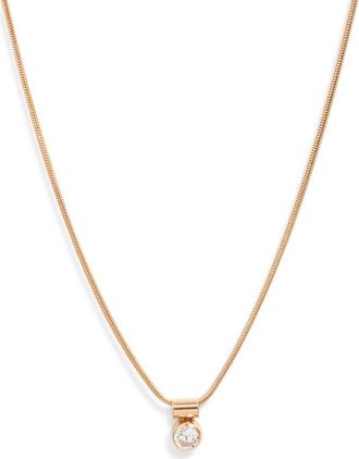 Set & Stones Ellie Birthstone Pendant Necklace in Gold/april at Nordstrom