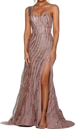 Portia & Scarlett Evening Dress In Rose Gold