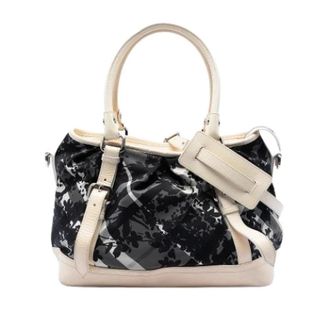 Burberry Pre-owned Vintage Satchel - Dames - Vintage Handtas - Veelkleurig - ONE Size - Leer - Vintage