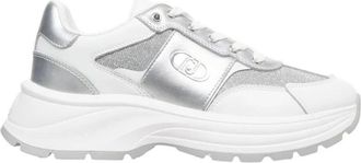 Liu Jo Glitter Eva Sneakers Zilver - Dames - Sneakers - Grijs - 39 EU - Leer - Schoenen