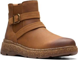 Clarks Noralyn Strap Leather Bootie