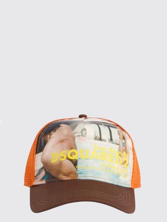Dsquared2 Cappello da baseball in poliestere con stampa grafica e logo