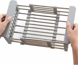 OEM Escurridor De Platos Extensible, Escurridor De Acero Inoxidable Para Colocar Sobre El Fregadero, Escurridor Con Brazos Ajustables, Escurridor Para Usa