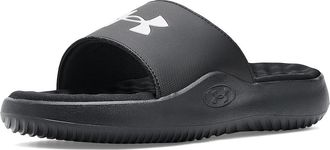 Under Armour Ignite Pro 8 Fixed Band Slides Womens Sandals Black/Black/White : 11 B - Medium, Polyester/Rubber/Synthetic