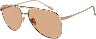 Giorgio Armani AR6152 301193 Womens Sunglasses Gold Size 57