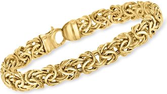 Ross-Simons 14kt Yellow Gold Byzantine Bracelet