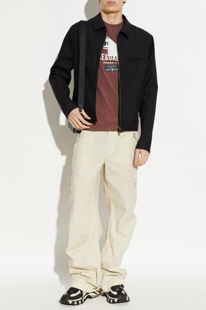 Dolce & Gabbana T-shirt With Logo, Mens, Burgundy