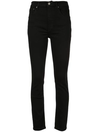 Reformation high-waisted skinny jeans - Black