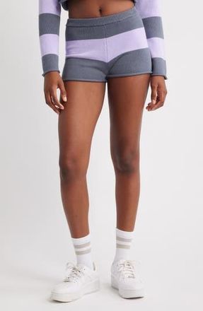 Florence By Mills Cotton Blend Rugby Sweater Shorts in Grisalle Millie Lavender at Nordstrom Rack, Size Xx-Small