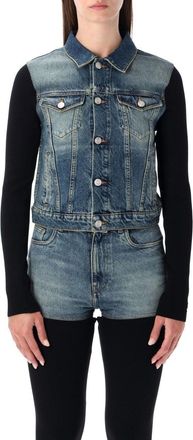 Coperni Hybrid Denim Jacket Knit