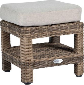 Hesperide Puf De Jard&iacute;n Cuadrado Polyn&eacute;sia Marr&oacute;n - Hesp&eacute;ride