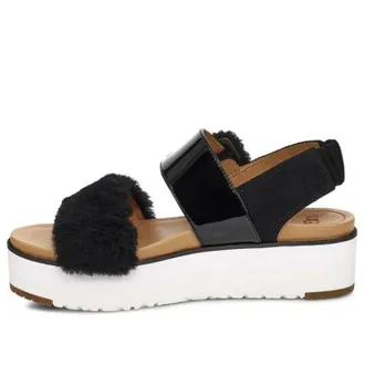 UGG (WMNS) UGG Le Fluff Black White 1099815-BLACK