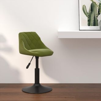 vidaXL Taburete De Cocina De Terciopelo Verde Claro Vidaxl