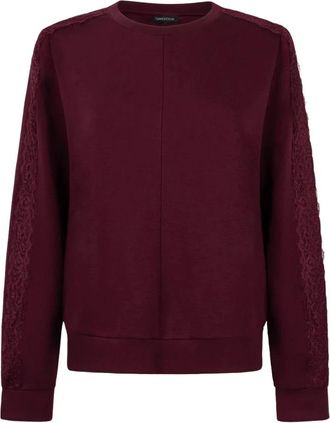 Tramontana Technical Sweat Jumper Lace - Dames - Sweatshirts & Hoodies - Rood - Maat: 2XL Viscose