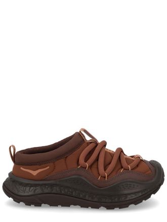 Hoka One One Brown Round Toe Sneakers