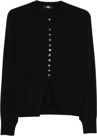Alpha Studio Crew Neck Vest - Dames - Vesten - Zwart - M - Wol - Truien & Vesten