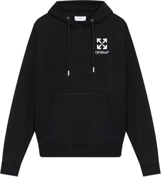 Off-white Hoodies, male, Black, Size: M Hoodie