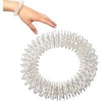 OEM Anillo De Masaje Para Mu&ntilde;eca, Pulsera De Acupresi&oacute;n Para Aliviar El Dolor, Dispositivo De Masaje, Juego De Anillos Sensoriales (plata) - Crezuo