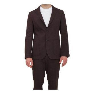HUGO BOSS Jassen, Heren, Bruin, 3Xl, Linnen, P-Hanry Jas