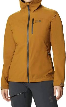 Mountain Hardwear Stretch Ozonic Jacket In Olive Gold