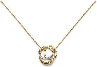 Monica Vinader Nura Wrap Lab Grown Diamond Pendant Necklace in 18K Gold Vermeil /Diamond at Nordstrom