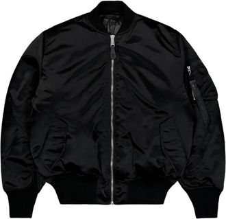 Alpha Industries Ma-1 Base Flight Bomber Jacket - Heren - Bomber jackets - Zwart - XS - Polyester - Jassen