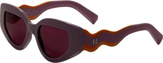 Karl Lagerfeld Womens 50mm Pink Sunglasses