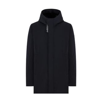Duno Jassen, Heren, Blauw, 3Xl, Parka van Bi-stretch Technisch Materiaal tot op Halve Kuit met Capuchon en Fidlock Magnetische Sluiting