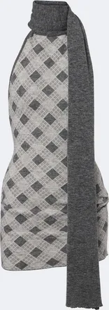 Aya Muse Axis wool-blend minidress