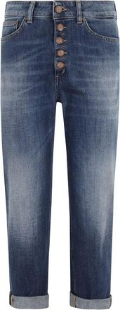 Dondup Cropped Jeans, female, Blue, Size: W26 Koons Jeans