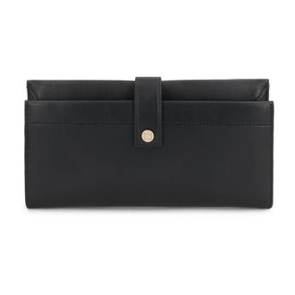 Kazar Accessoires, Dames, Zwart, ONE Size, Leer, Ovaal Portemonnee met Afneembare Portemonnee