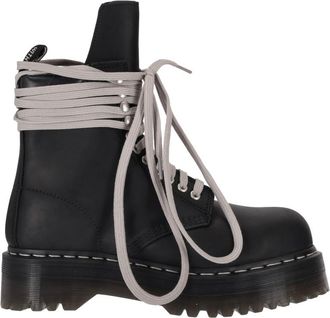 Rick Owens Black Lace Up Boots