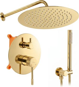 Rea Juego De Ducha Oculto Rea Js-625103-1g Gold